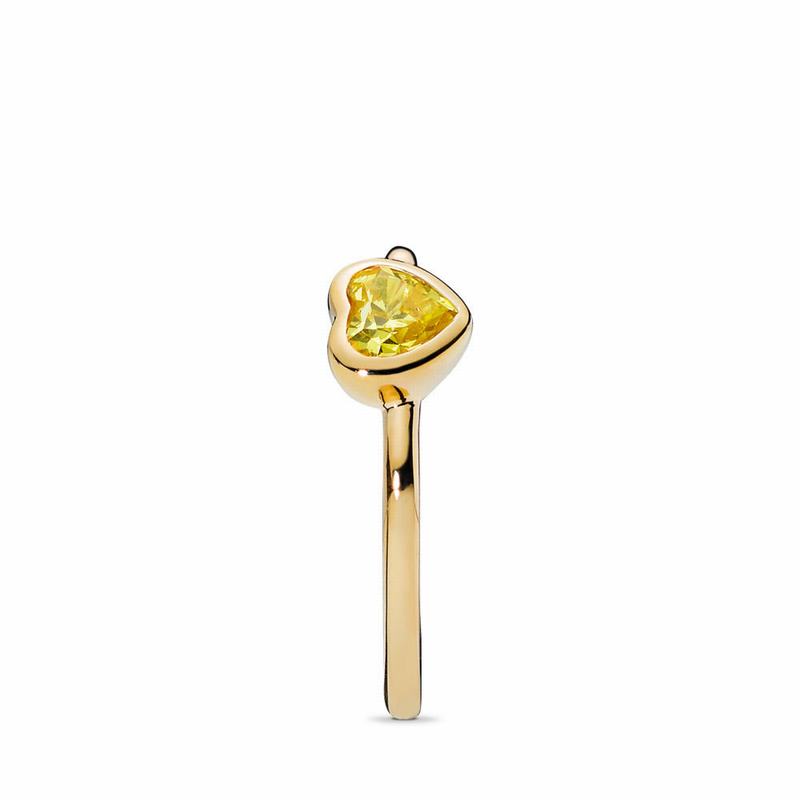 Pandora Shine™ Radiant Heart Promise Ring Gold Egypt PB7135942